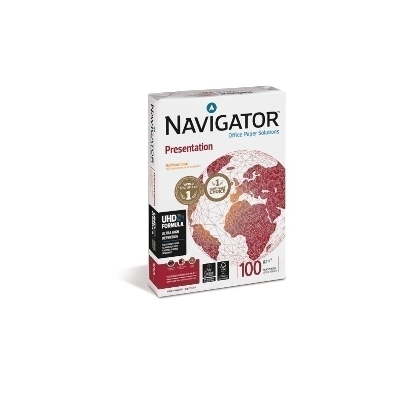 NPR1000070-PAPEL A4 NAVIGATOR 100g 500h PRESENTAT. precio por 5 unidades