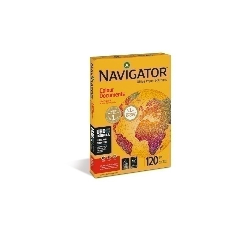 NDC1200050-PAPEL A3 NAVIGATOR 120g 500h COLOUR DOC. precio por 4 unidades