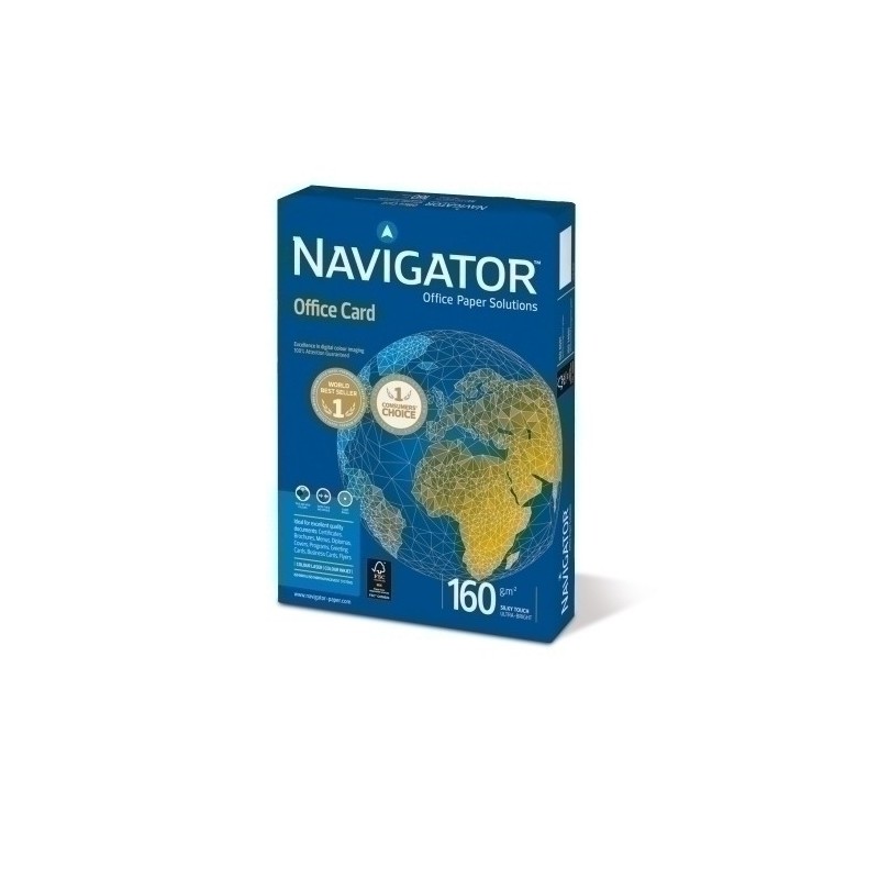 NOC1600012-PAPEL A3 NAVIGATOR 160g 250h OFFICE CARD precio por 5 unidades