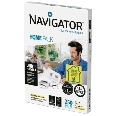 NHP80EN851-PAPEL A4 NAVIGATOR  80g 250h HOME PACK precio por 10 unidades