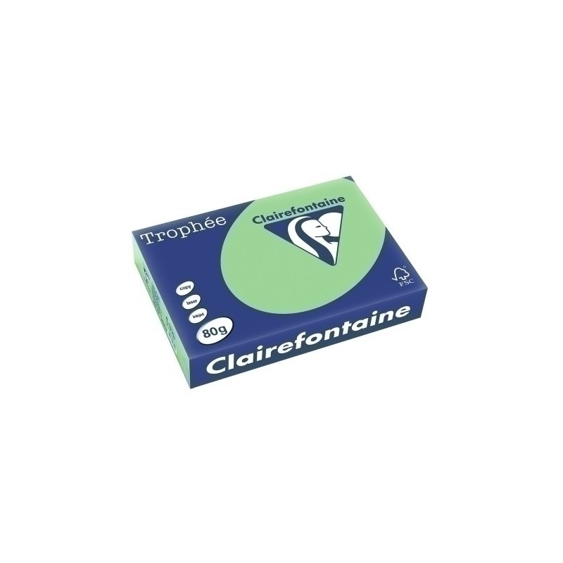 1775C-PAPEL COLOR A4 TROPHEE 80g 500h VD.NATUR precio por 5 unidades