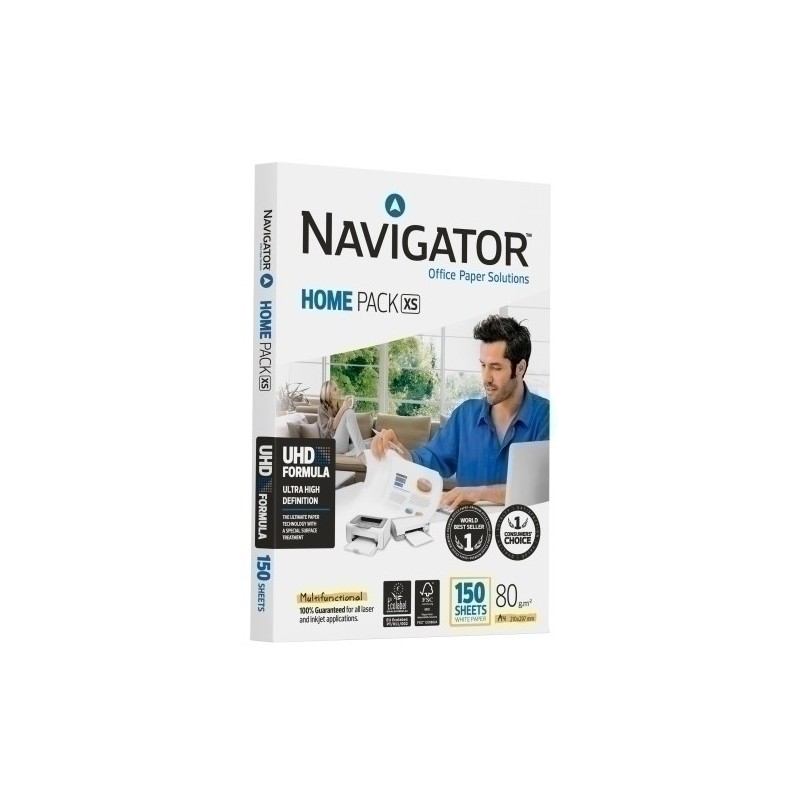 NHP084107-PAPEL A4 NAVIGATOR  80g 150h HOME PACK precio por 12 unidades
