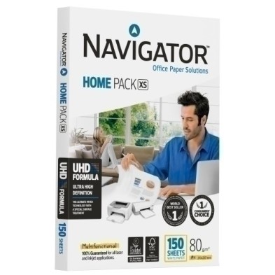 NHP084107-PAPEL A4 NAVIGATOR  80g 150h HOME PACK precio por 12 unidades