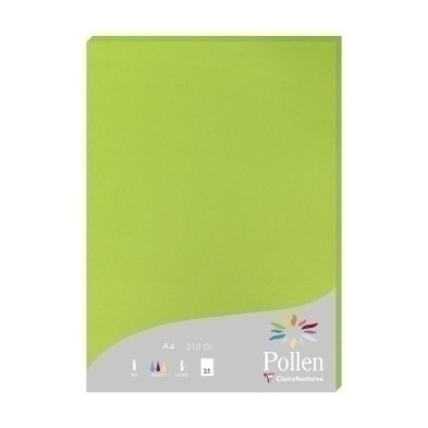 24215C-PAPEL CLAIREFONTAINE POLLEN A4 25h VERDE precio por 1 unidades