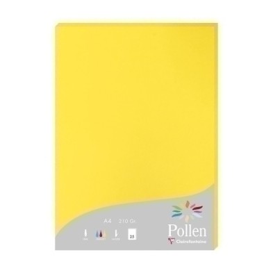 24217C-PAPEL CLAIREFONTAINE POLLEN A4 25h AMARI precio por 1 unidades