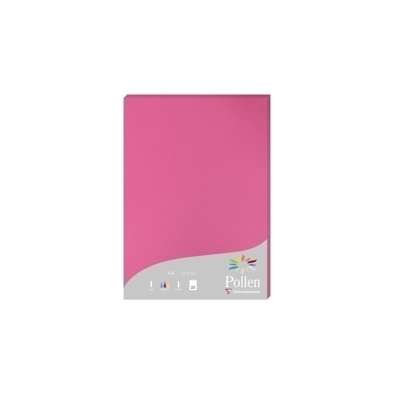 24221C-PAPEL CLAIREFONTAINE POLLEN A4 25h FUCSI precio por 1 unidades