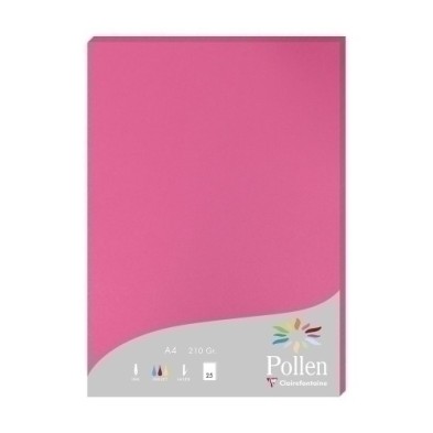 24221C-PAPEL CLAIREFONTAINE POLLEN A4 25h FUCSI precio por 1 unidades