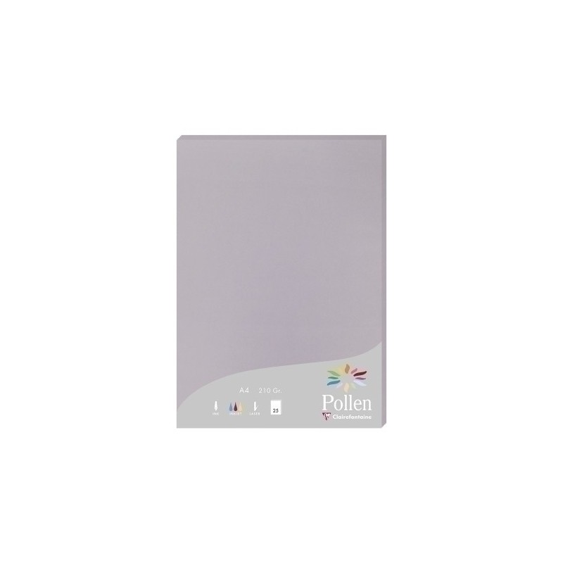 24232C-PAPEL CLAIREFONTAINE POLLEN A4 25h GRIS precio por 1 unidades