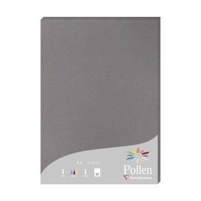 24283C-PAPEL CLAIREFONTAINE POLLEN A4 25h GRIS precio por 1 unidades