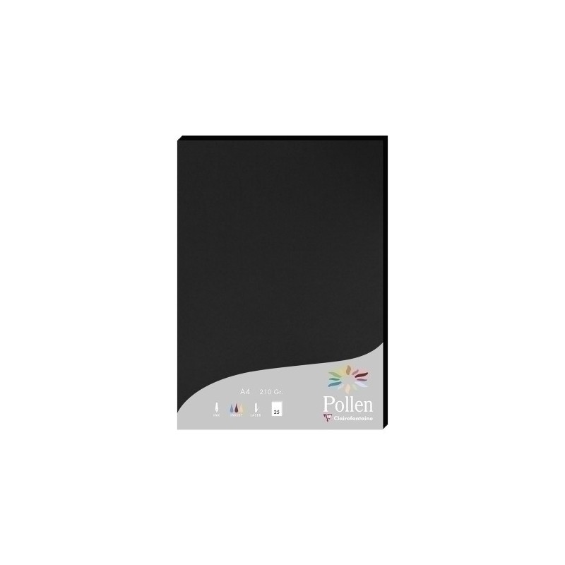 24298C-PAPEL CLAIREFONTAINE POLLEN A4 25h NEGRO precio por 1 unidades