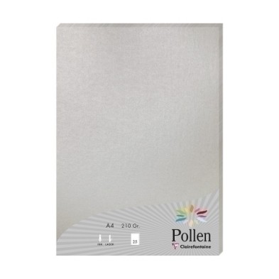 24389C-PAPEL CLAIREFONTAINE POLLEN A4 25h PLATE precio por 1 unidades