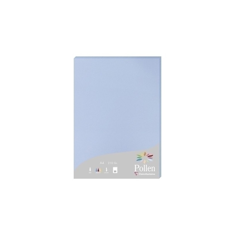 244238C-PAPEL CLAIREFONTAINE POLLEN A4 25h AZUL precio por 1 unidades