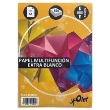 822/500-PAPEL A5 OLEF 80g 500h LISO (CUARTILLA) precio por 1 unidades