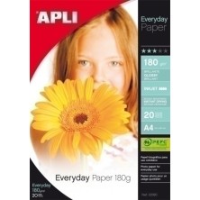 12080-P.INKJET APLI FOTO A4 180g 20h GLOSSY precio por 1 unidades