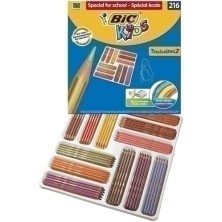 8971102/8971101-LAPICES COLOR BIC TROPICOLORS 2 C/216 precio por 1 unidades