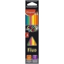 832003-LAPIZ FLUOR MAPED COLOR PEPS FLUO est.6 precio por 24 unidades