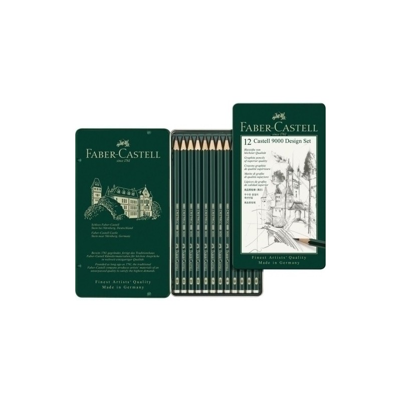 119064-LAPIZ FABER 9000 SURTIDO ESTUCHE DE 12 precio por 1 unidades