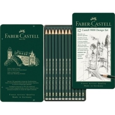119064-LAPIZ FABER 9000 SURTIDO ESTUCHE DE 12 precio por 1 unidades