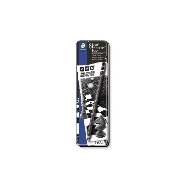 100B G6-LAPIZ STAEDT.100B LUMOGRAPH  C/METAL 6 precio por 6 unidades