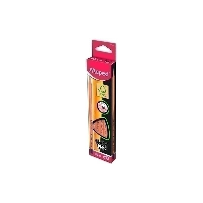 850021FC-LAPIZ MAPED BLACK""PEPS - HB precio por 12 unidades