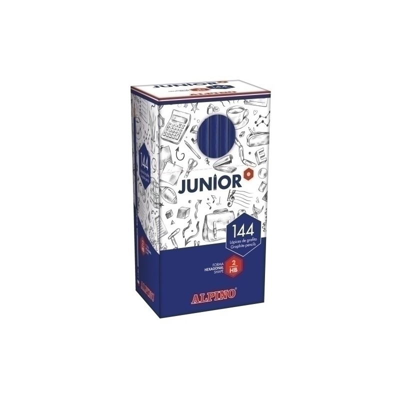 JU000014-LAPIZ JUNIOR GRAFITO CON CABECILLA C/144 precio por 1 unidades