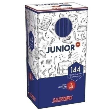 JU000014-LAPIZ JUNIOR GRAFITO CON CABECILLA C/144 precio por 1 unidades
