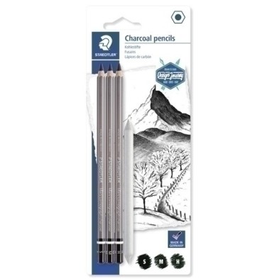 100C SBK4-LAPIZ STAEDT.100C LUMOGRAPH CHARCOAL B/3 precio por 1 unidades
