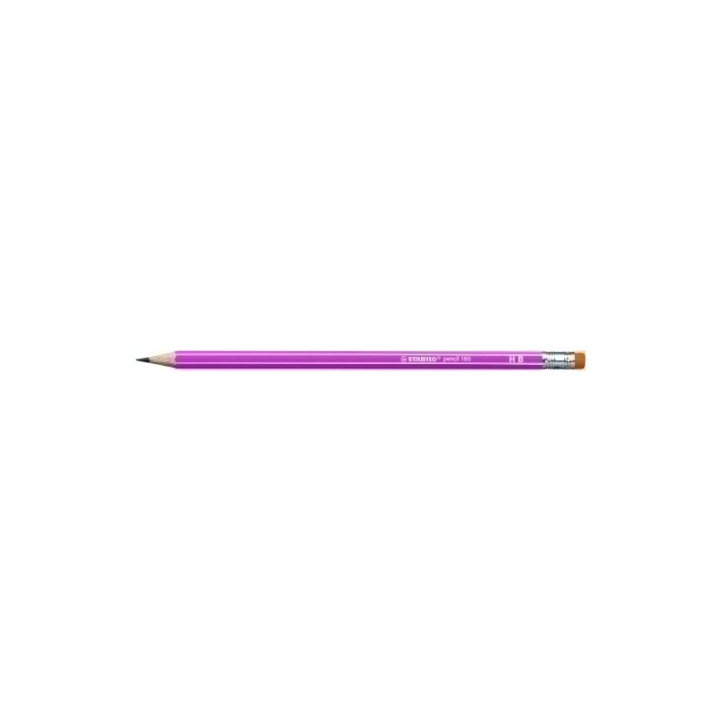 2160/01-HB-LAPIZ STABILO HEXAG.C/GOMA 2160 HB ROSA precio por 12 unidades