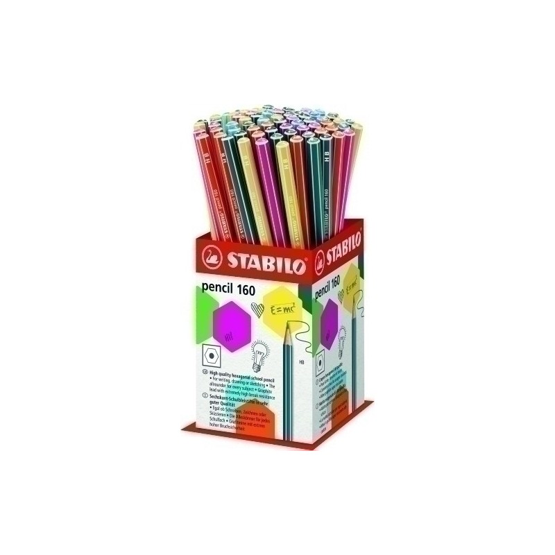 160/72-1HB-LAPIZ STABILO HEXAGONAL 160 HB EXP.72 precio por 12 unidades