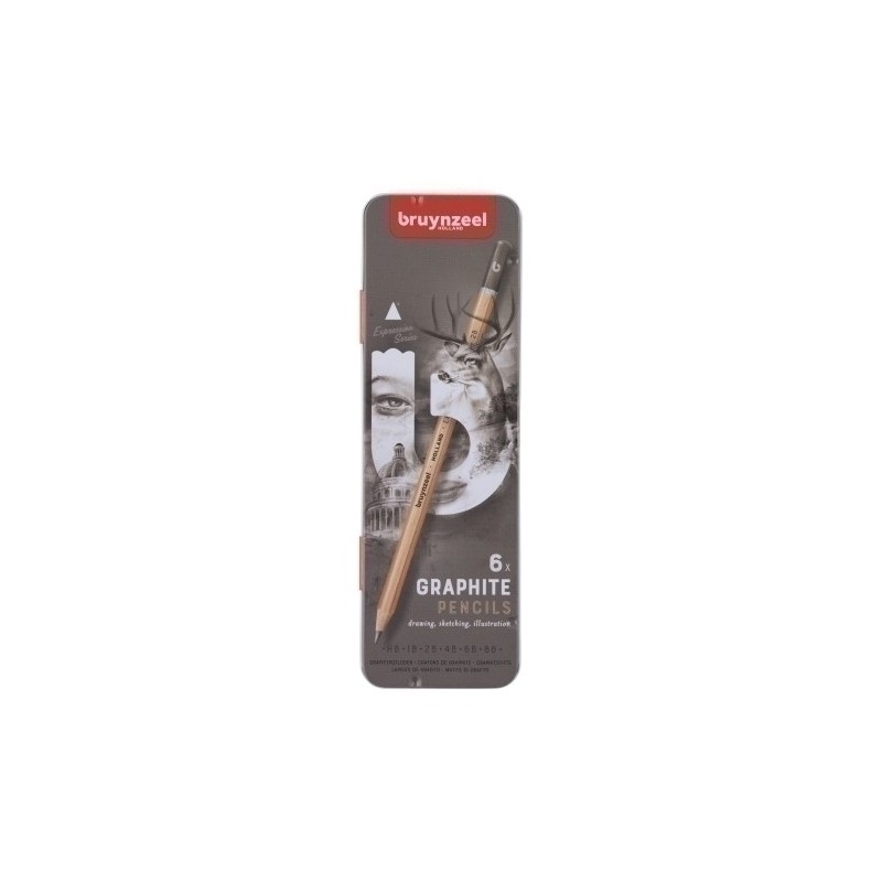 60311006-LAPIZ GRAFITO BRUYNZEEL EXPRESSION E/6 precio por 1 unidades