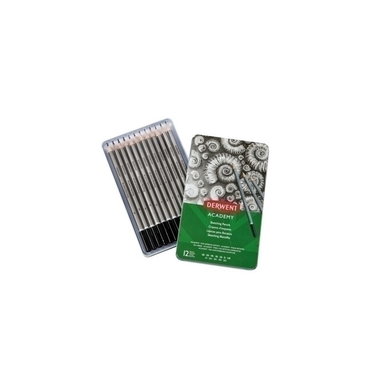2301946-LAPIZ DERWENT CAJ.METALICA 5H-6B precio por 1 unidades