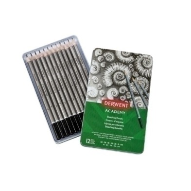 2301946-LAPIZ DERWENT CAJ.METALICA 5H-6B precio por 1 unidades
