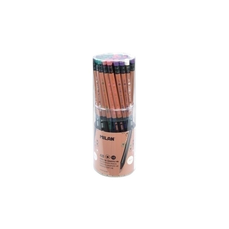 071421724-LAPIZ GRAFITO MILAN C/GOMA HB COPPE C/24 precio por 1 unidades