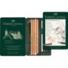 112975-LAPIZ FABER PITT MONOCHROME est.METAL 12 precio por 1 unidades