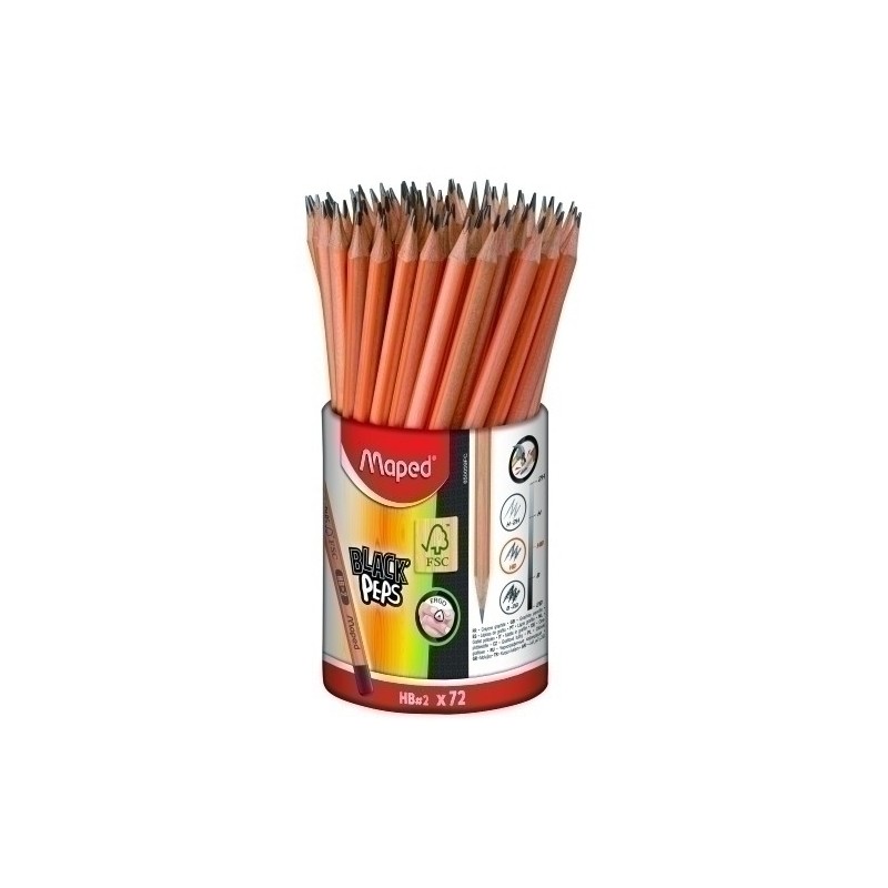 850059FC-LAPICES MAPED GRAFITO BLACK PEPS B/72 precio por 1 unidades