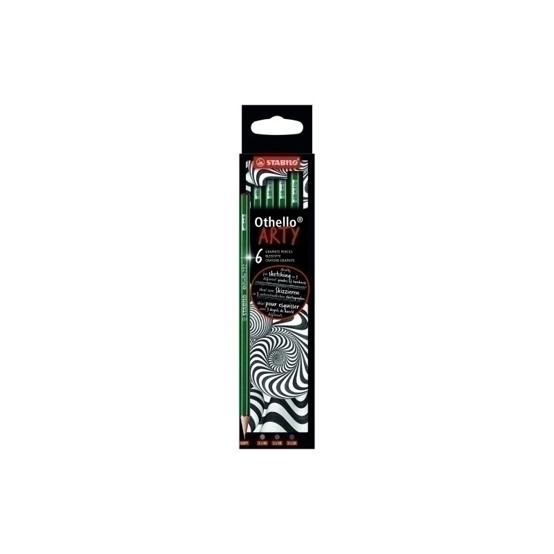 282/6-21-3-20-LAPIZ STABILO OTHELLO ARTY LINE C/6 precio por 6 unidades