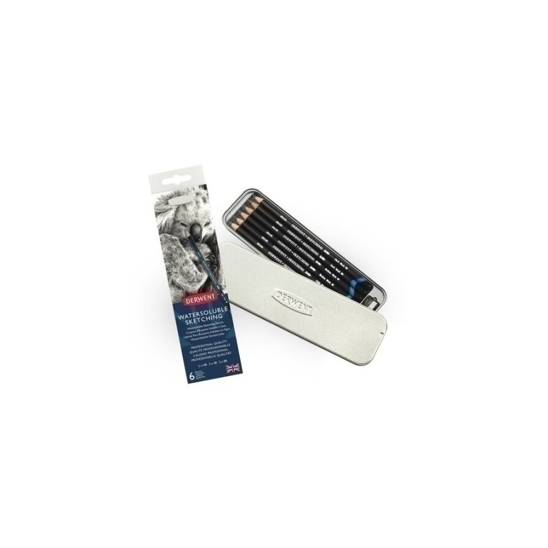 700837-LAPICES GRAFITO DERWENT (HB-4B-8B) C/6 precio por 1 unidades
