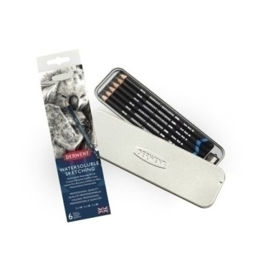 700837-LAPICES GRAFITO DERWENT (HB-4B-8B) C/6 precio por 1 unidades