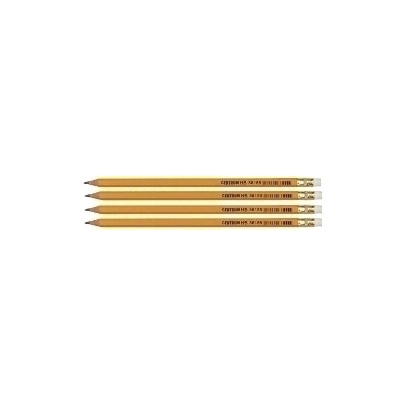 86655-LAPIZ GRAFITO CENTRUM con GOMA HB B/4 precio por 12 unidades