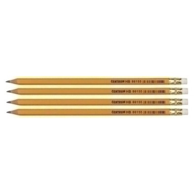 86655-LAPIZ GRAFITO CENTRUM con GOMA HB B/4 precio por 12 unidades