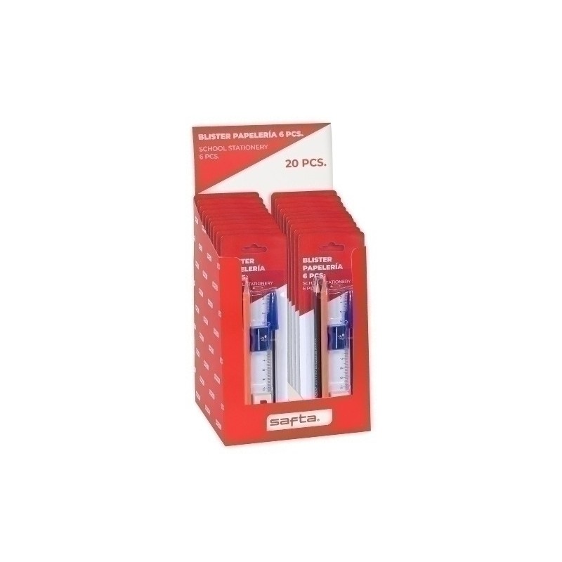 3422051070-SET PAPELERIA SAFTA 6 PIEZAS EXP.20 precio por 1 unidades