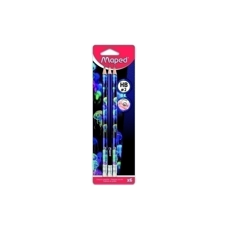 851809-LAPIZ MAPED DEEPSEA - HB B/6 precio por 1 unidades