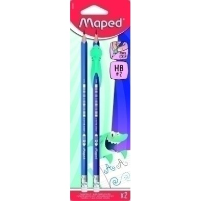 853500-LAPIZ MAPED  - HB B/2 + 1 GRIP precio por 1 unidades