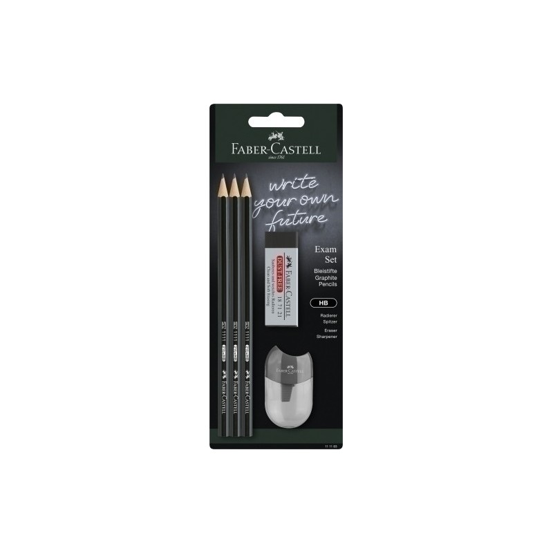 111183-LAPIZ FABER 1111 - HB SET para EXAMEN precio por 10 unidades