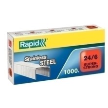 24858100-GRAPAS RAPID S.STRONG 24/6 INOX.cj.1000 precio por 5 unidades