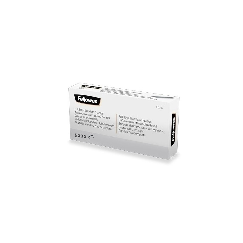 5117501-GRAPAS FELLOWES 26/6 TIRA COMP.C/5000 precio por 5 unidades