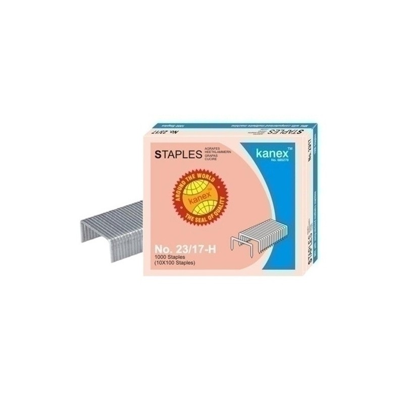 23/17-GRAPAS KANEX G.CAP.23/17 GALV.cj.1000 precio por 1 unidades