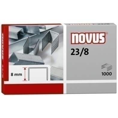 042-0040-GRAPAS NOVUS GRUESOS 23/ 8 GALV.cj.1000 precio por 1 unidades