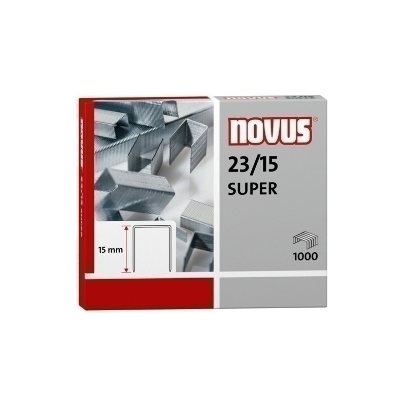 042-0044-GRAPAS NOVUS GRUESOS 23/15 GALV.cj.1000 precio por 1 unidades