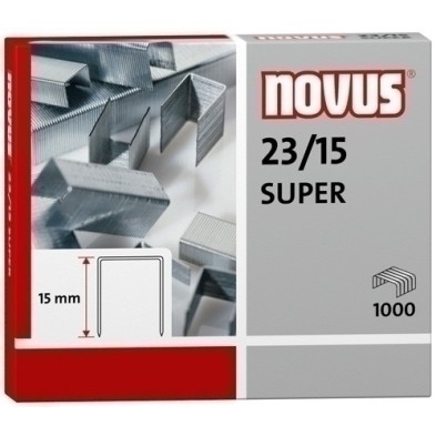 042-0044-GRAPAS NOVUS GRUESOS 23/15 GALV.cj.1000 precio por 1 unidades